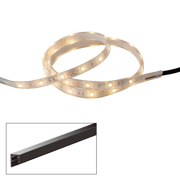 フレキシブルLEDバー 12V レール付 1000 電球色