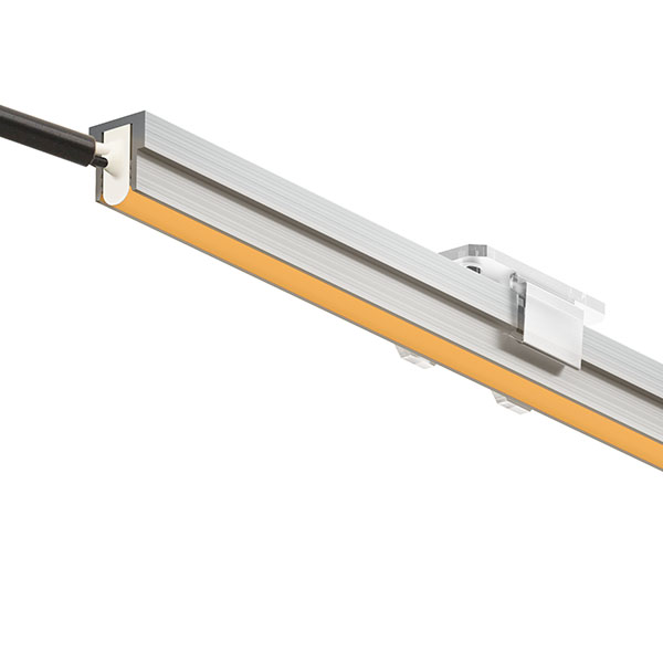 ドットレスLEDバー 12V 低Wタイプ 深型レール付 1000 アンバー