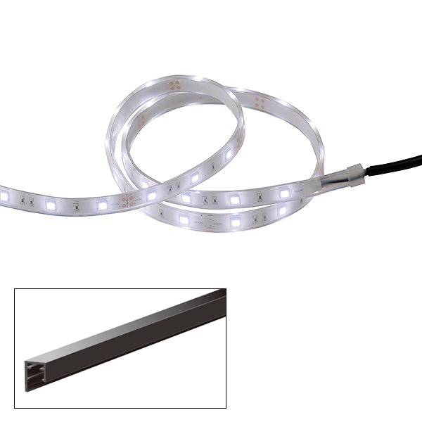 フレキシブルLEDバー1000　レール付（白）