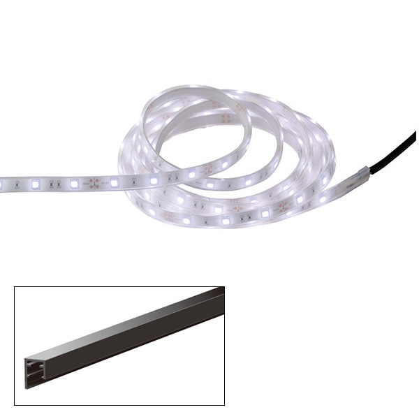 フレキシブルLEDバー　低Wタイプ3000　レール付（白）