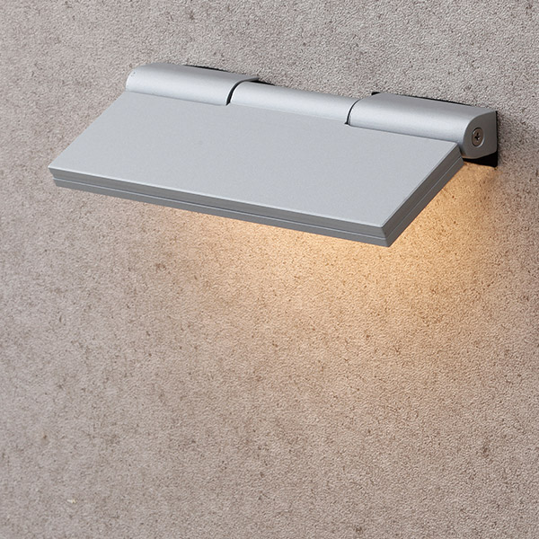 エクスレッズフラットウォールライト 1型 シルバー (電球色)