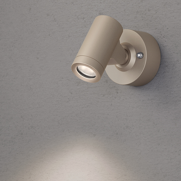 エクスレッズ スポットウォールライト 1型 グレイッシュゴールド (電球色)