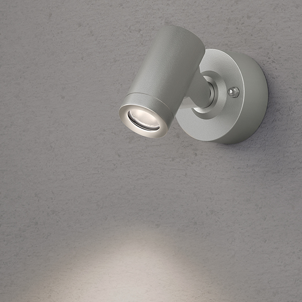 エクスレッズ スポットウォールライト 1型 シルバー (電球色)