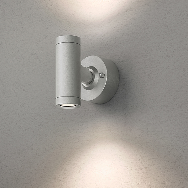 エクスレッズ スポットウォールライト 2型 シルバー (電球色)