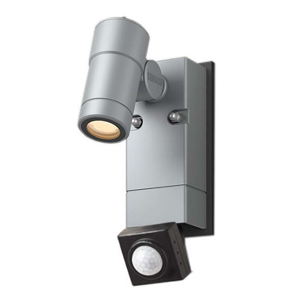 ウォールスポットライト オプティS 人感センサー付 シルバー