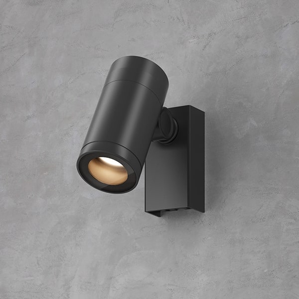 ウォールスポットライト ルーメック S 広角 ブラック