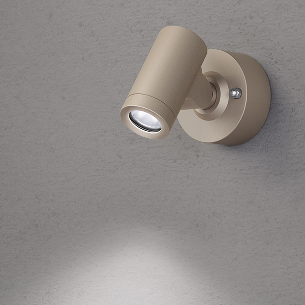 エクスレッズ スポットウォールライト 1型 グレイッシュゴールド (白)