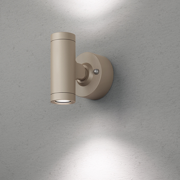 エクスレッズ スポットウォールライト 2型 グレイッシュゴールド (白)