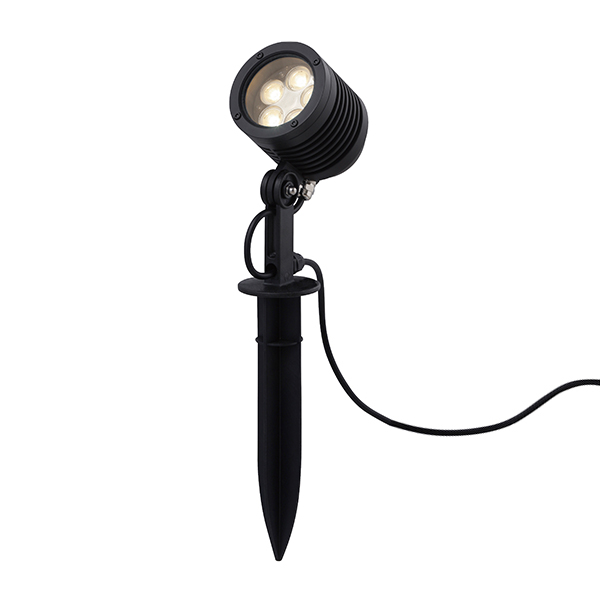 ガーデンアップライト 4型 ブラック (電球色)