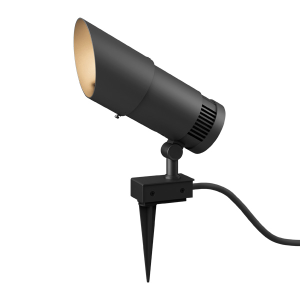 ガーデンアップライト ルーメック XL+ レンズ・スパイクセット 電球色 ブラック