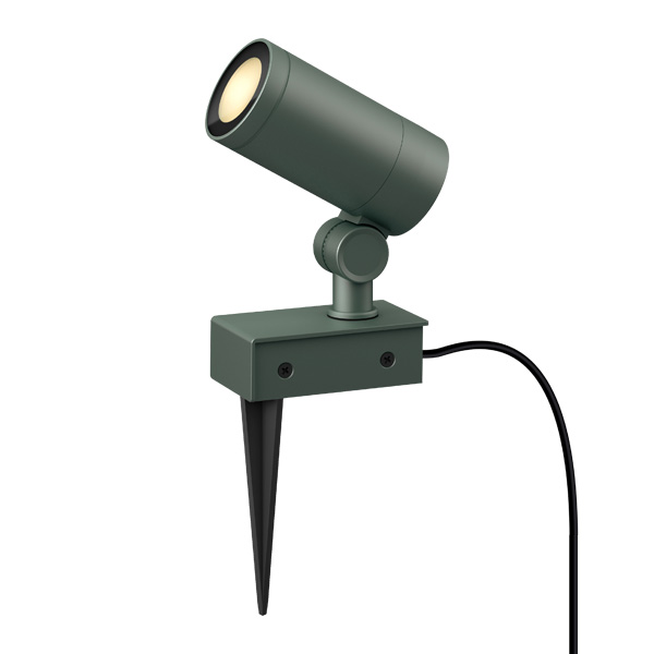 ガーデンアップライト ルーメック M 広角 チャコールグリーン スパイク付