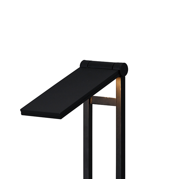 エクスレッズフラットポールライト 1型 ブラック (電球色)