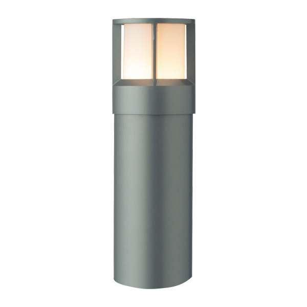 エクスレッズ ポールライト 14型 ガード スレートシルバー (電球色)