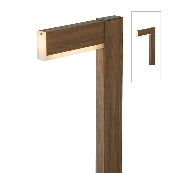 アートウッド ラインポールライト 2型 ブラウンエボニー (電球色)