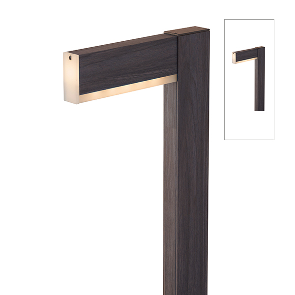 アートウッド ラインポールライト 2型 ブラックエボニー (電球色)