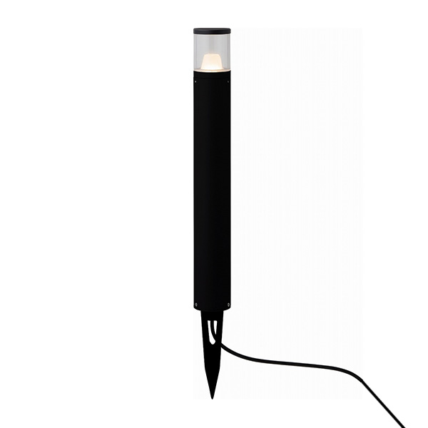 ガーデンポールライト 5型 ブラック (電球色)