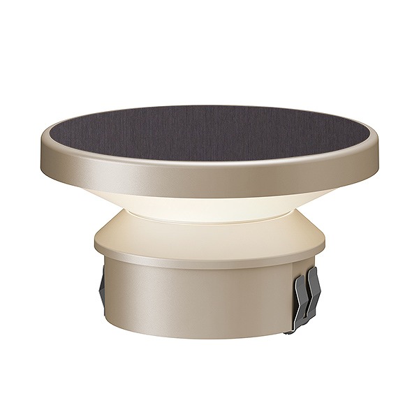 エバーアートポールライト トップ ローボルト 3型 シャインステンレス (電球色)