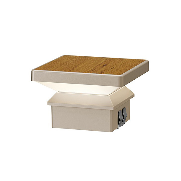 エバーアートポールライト トップ ローボルト 4型 ナチュラルパイン (電球色)