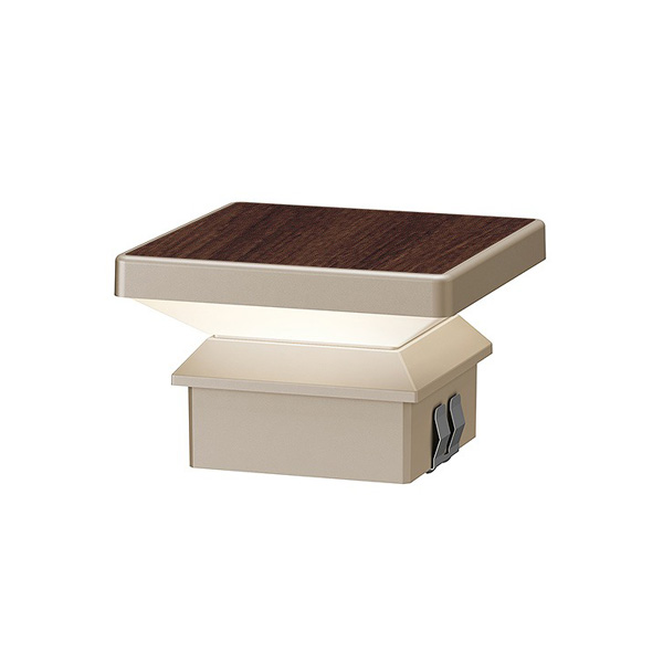 エバーアートポールライト トップ ローボルト 4型 ダークパイン (電球色)