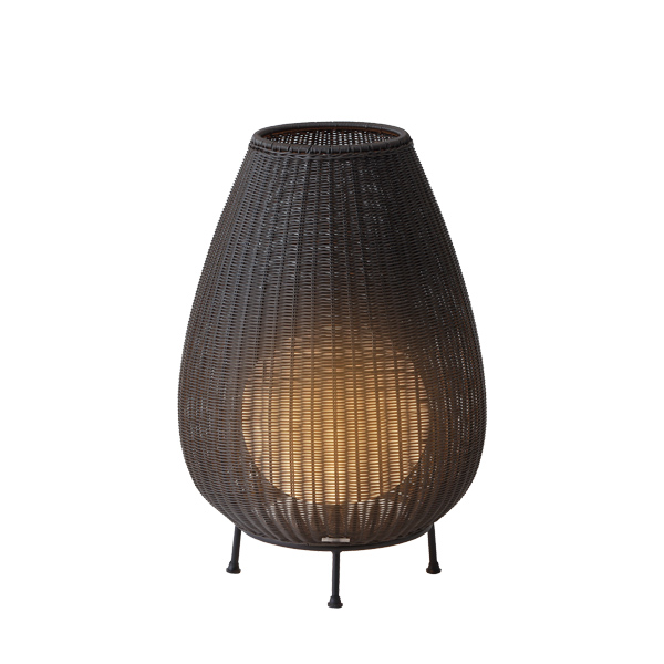 ラタンスタンドライト ローボルト スモール ダークブラウン