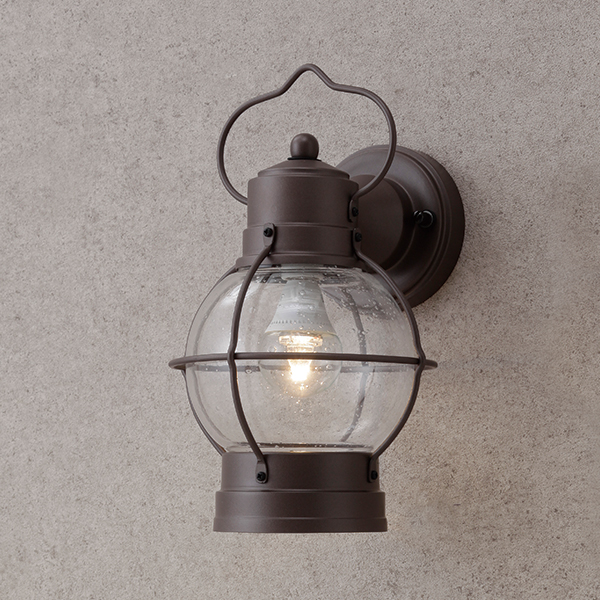 シンプルLEDウォールライト 22型 ブラウン (電球色)