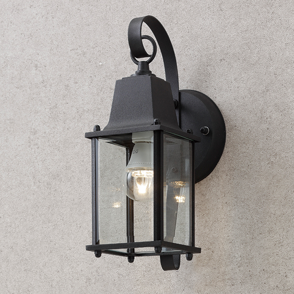 シンプルLEDウォールライト 24型 ブラック (電球色)