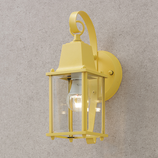 シンプルLEDウォールライト カラーズ 4型 マリーイエロー (電球色)