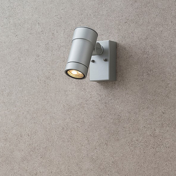 ウォールスポットライト オプティM100V シルバー (電球色)