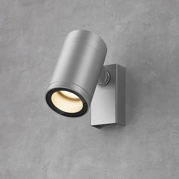 ウォールスポットライト 100V ルーメック L 中角 シルバー