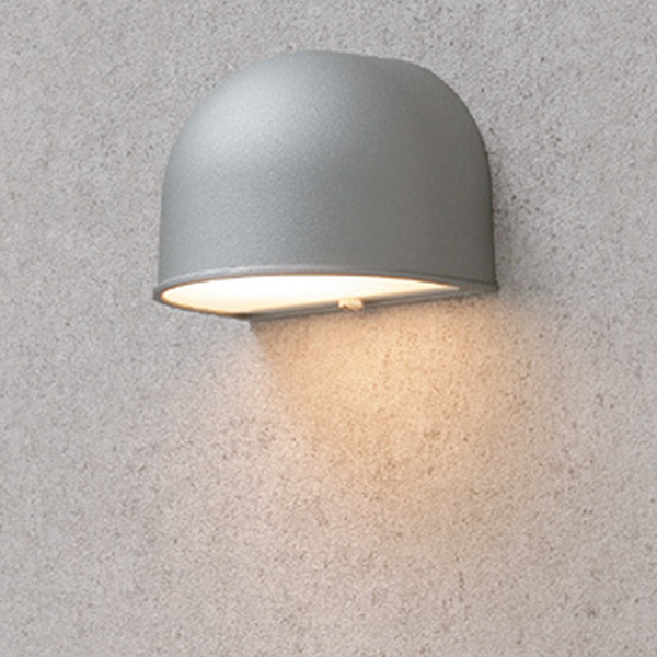 シンプルLEDウォールライト 1型 シルバーグレー