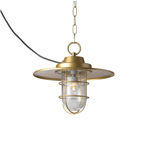 シンプルLED マリンライト ペンダントタイプ シェード付 シャインゴールド