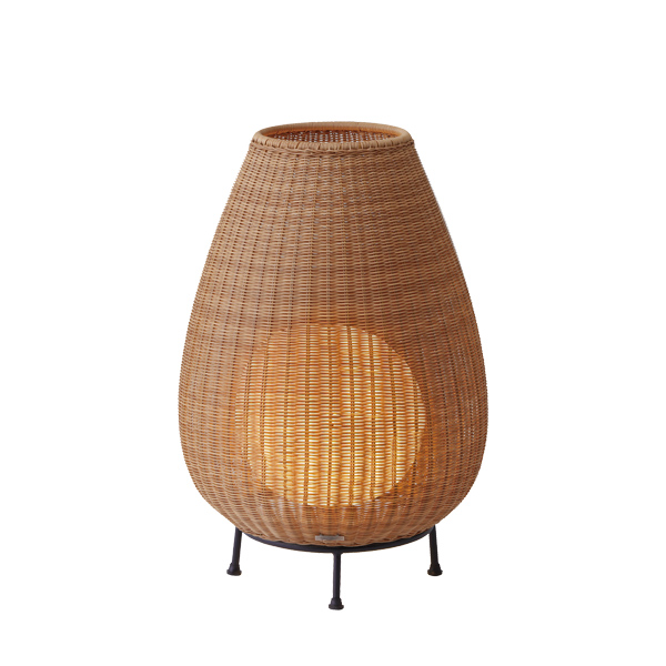 ラタンスタンドライト 100V スモール ベージュ