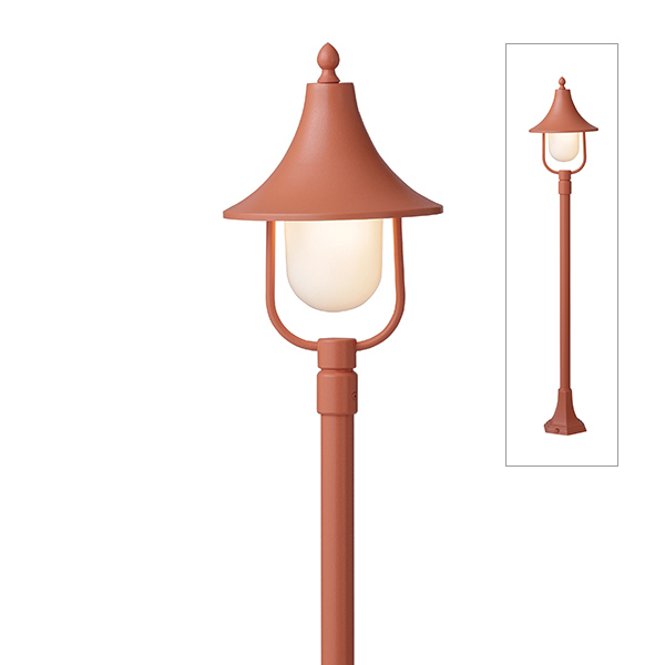 シンプルLEDポールライト カラーズ 3型 シェルオレンジ