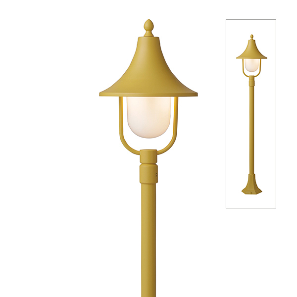 シンプルLEDポールライト カラーズ 3型 マリーイエロー
