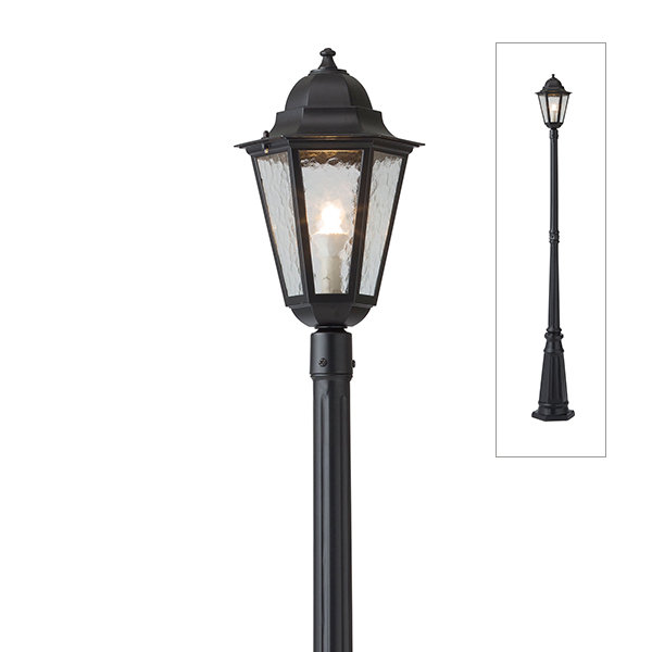 シンプルLED ハイポールライト 1型 ブラック (電球色)