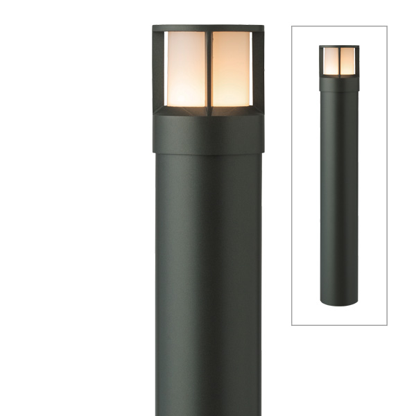 スタイルポールライト 17型 ガード チャコールグリーン (電球色)