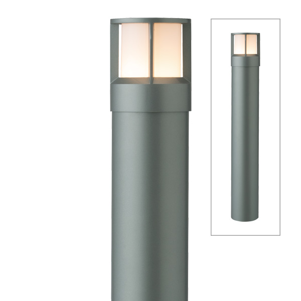 スタイルポールライト 17型 ガード スレートシルバー (電球色)