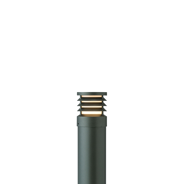 スタイルポールライト 20型 ルーバー チャコールグリーン (電球色)