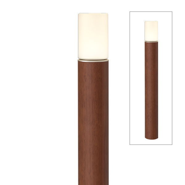 エバーアートポールライト 100V 9型 レッドウッド