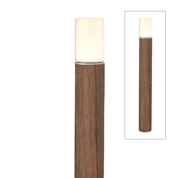 エバーアートポールライト 100V 9型 ブラウンエボニー