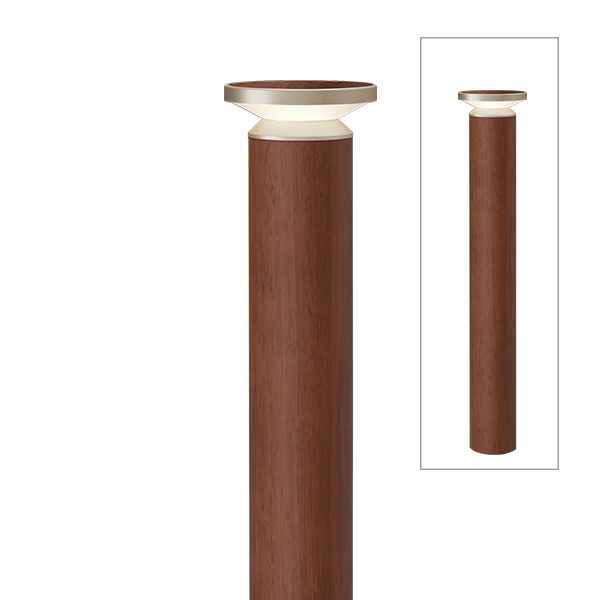 エバーアートポールライト 100V 11型 レッドウッド