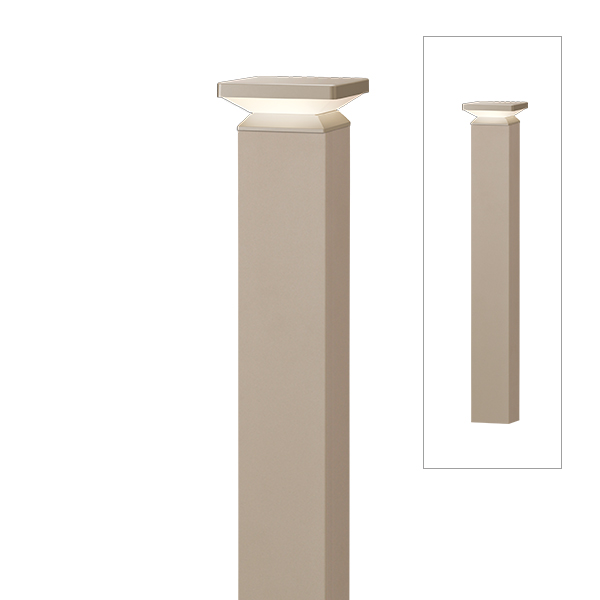 エバーアートポールライト 100V 12型 グレイッシュゴールド