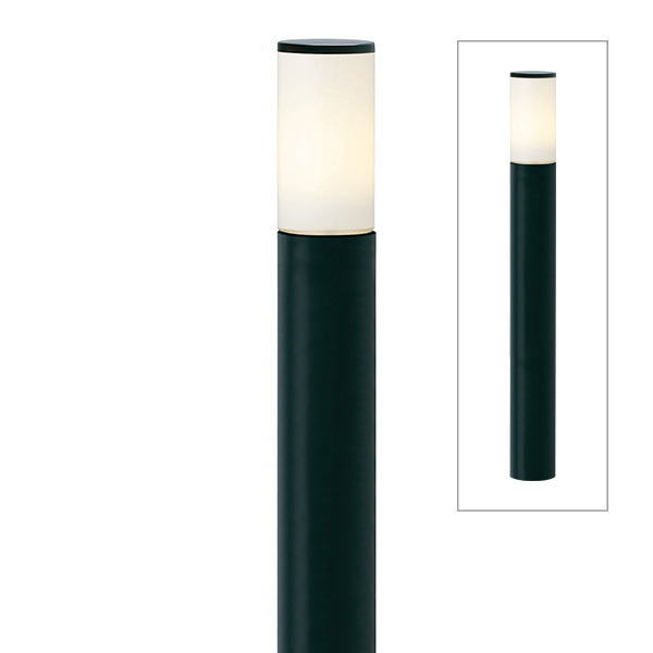 シンプルLEDポールライト 6型 4W ブラック