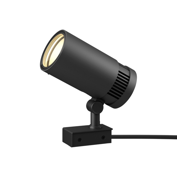 ガーデンアップライト 100V ルーメック XL 電球色 ブラック