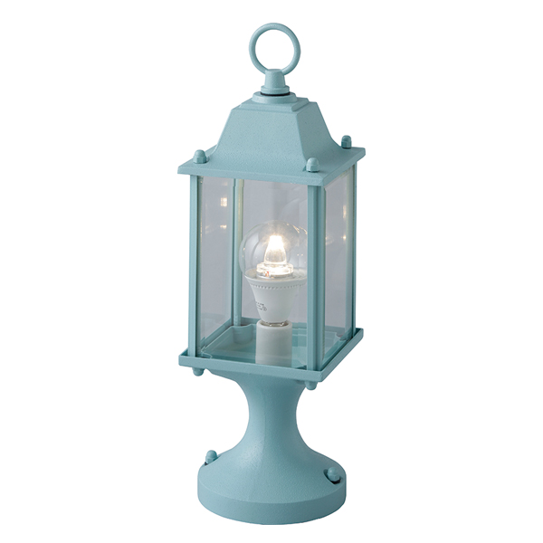 シンプルLEDスタンドライト カラーズ 1型 レイクブルー (電球色)