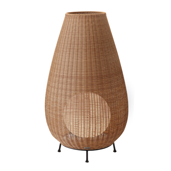 ラタンスタンドライト 4型 100V ベージュ (電球色)