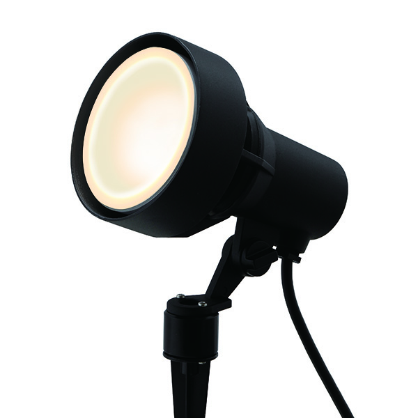 シンプルLEDスポットライト3型 ブラック 広角 (電球色)