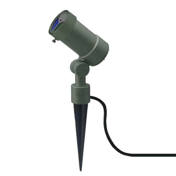 ガーデンアップライト 100V オプティ スリム M マルチカラーシャドウ チャコールグリーン