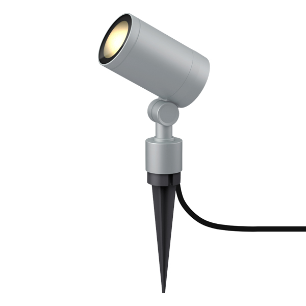 ガーデンアップライト 100V ルーメック スリム L 狭角 シルバー