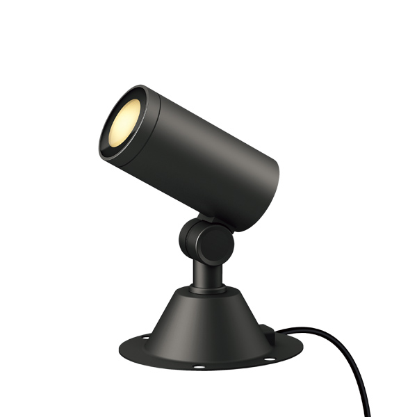 ガーデンアップライト 100V ルーメック トラスト M ブラック 広角